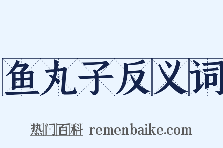 鱼丸子反义词是什么意思的图片